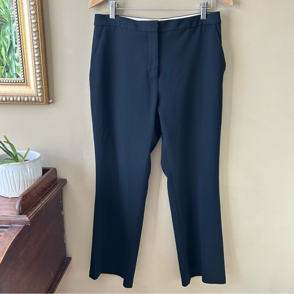 ALTUZARRA Nettle Black Crepe Cropped Trouser Pants Kick Flare Size 38 - Picture 4 of 13